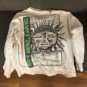 White Graphic Sweatshirt